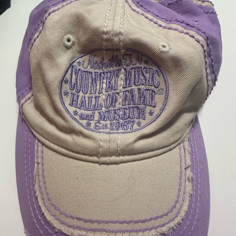Purple and Tan Nashville Country Music Hall of Fame Cap